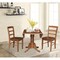 International Concepts 42 in. Dual Drop Leaf Dining Table with 2 Madrid LadderBack Chairs K42-42DP-C2-2 - alternate 6
